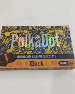 PolkaDot Dark Mushroom Belgian Chocolate