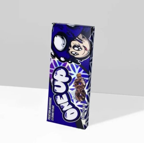 One Up Samoas Mushroom Chocolate Bar