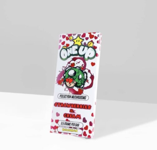 One Up Strawberries and Cream Mushroom Bar